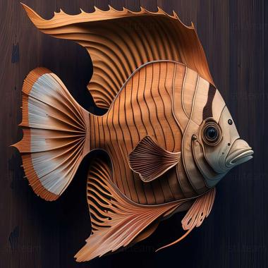 3D модель Рыба-бабочка (STL)